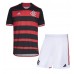 Maillot de foot Flamengo Domicile vêtements enfant 2024-25 Manches Courtes (+ pantalon court)